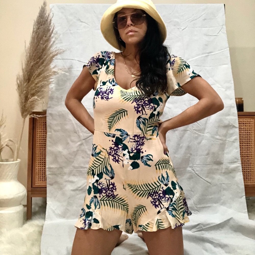For Love and Lemons tropical romper - Picture 2 of 3